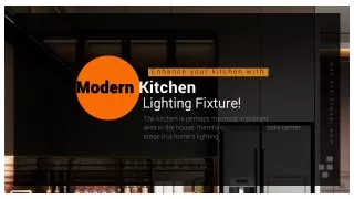 Enhance your kitchen with Modern Kitchen Lighting Fixture!