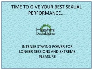 time to give your best sexual performance