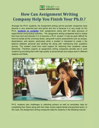 how can assignment writing company help