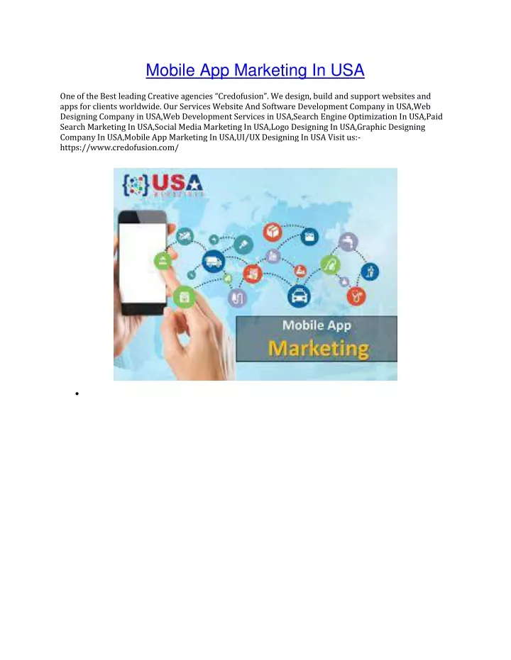 mobile app marketing in usa one of the best
