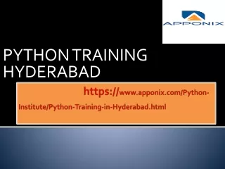 python training hyderabad