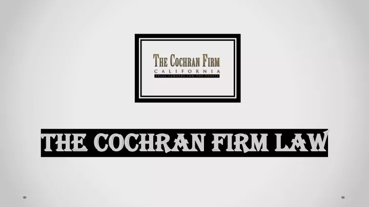 the cochran firm law the cochran firm law