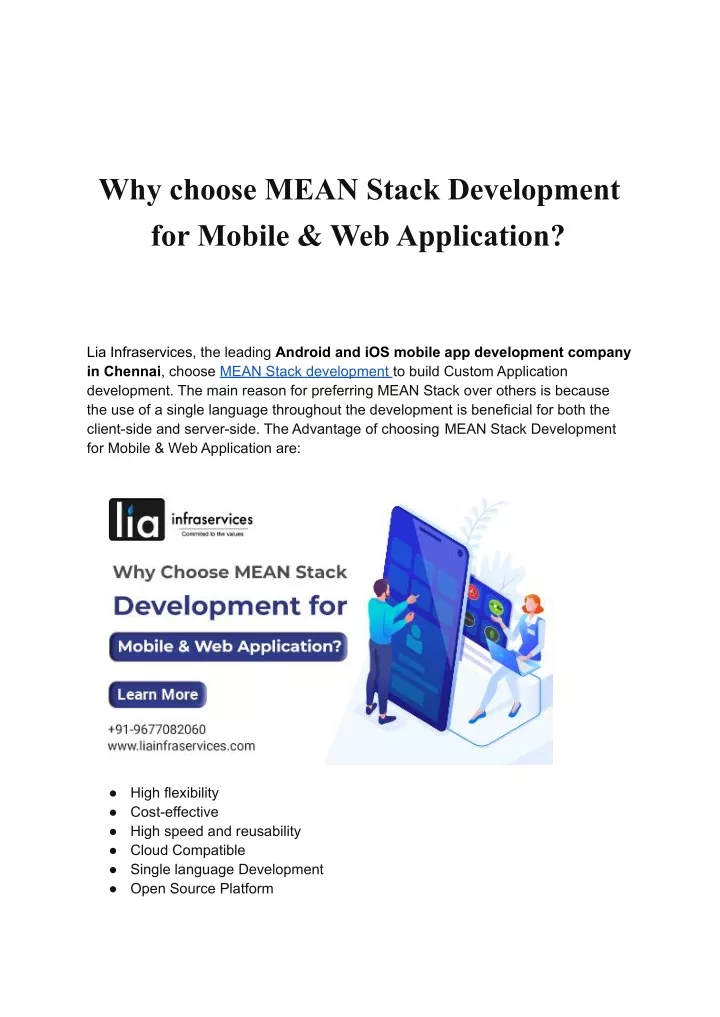 why choose mean stack development for mobile