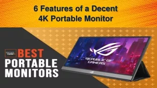 6 features of a decent 4k portable monitor
