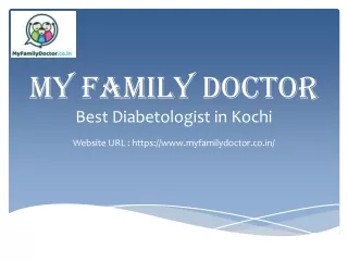 DR JAMES SEBASTIAN - Best diabetologist in kochi