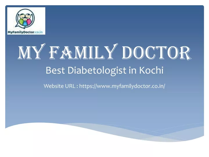 my family doctor best diabetologist in kochi