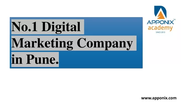 no 1 digital marketing company in pune