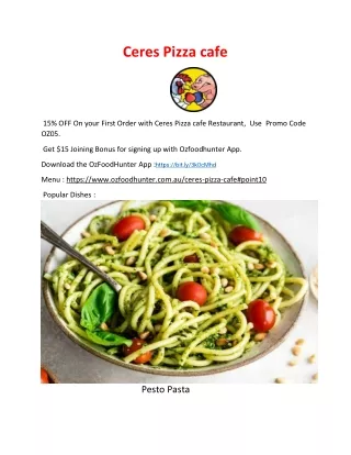 ceres pizza cafe