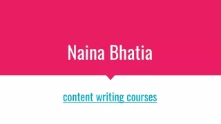 naina bhatia