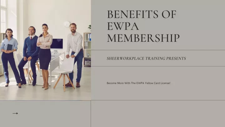 benefits of ewpa membership