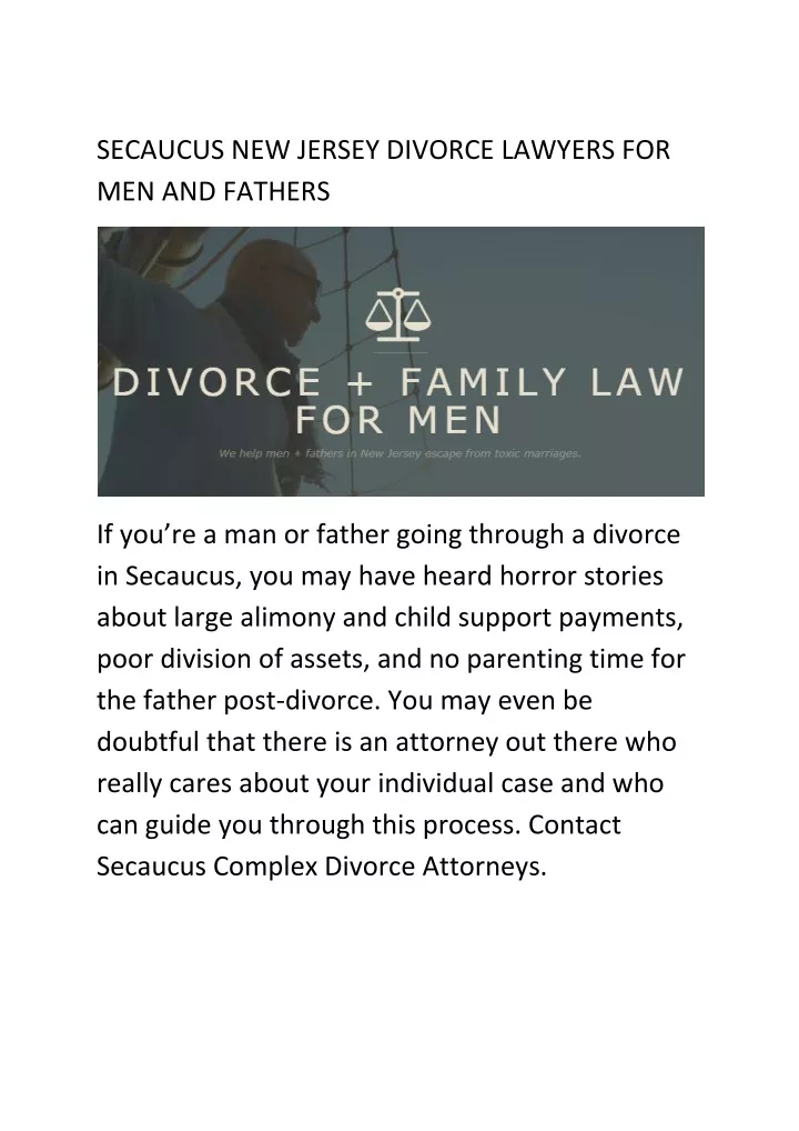 secaucus new jersey divorce lawyers