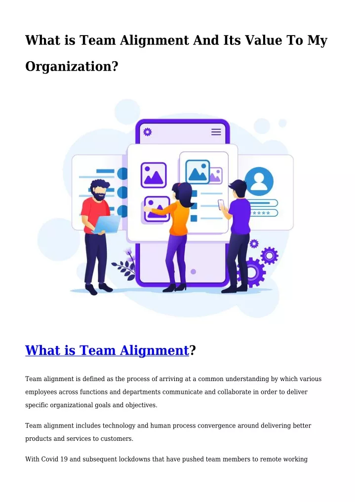 what is team alignment and its value to my