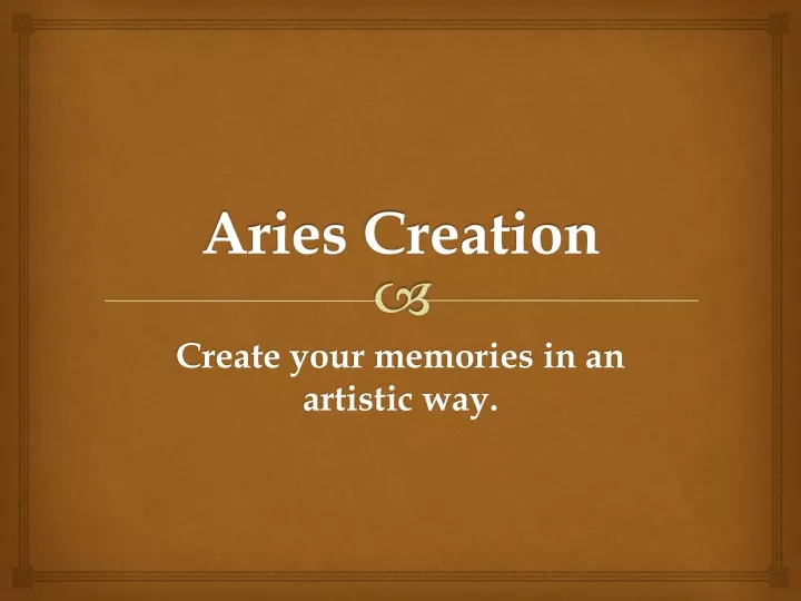 aries creation