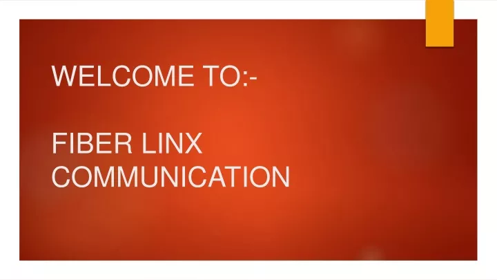 welcome to fiber linx communication