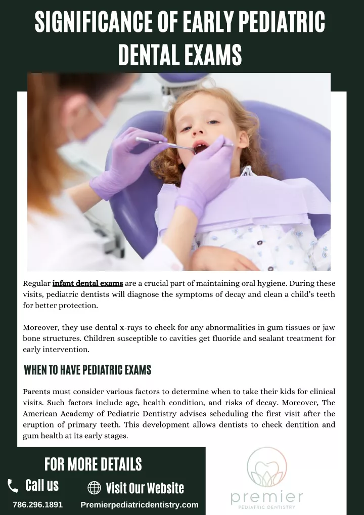 significance of early pediatric dental exams