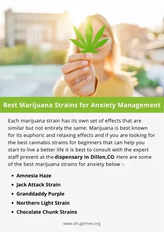 Best Marijuana Strains for Anxiety Management