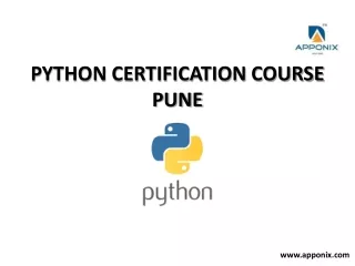 PYTHON CERTIFICATION COURSE PUNE