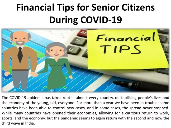 financial tips for senior citizens during covid 19