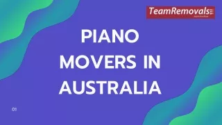 Top PIANO MOVERS IN AUSTRALIA - Teamremovals - Experts