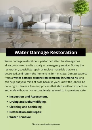 Water Damage Restoration