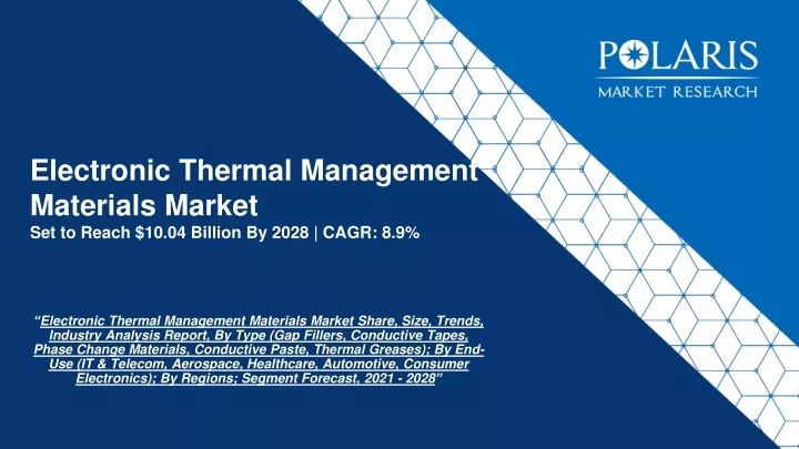 electronic thermal management materials market set to reach 10 04 billion by 2028 cagr 8 9