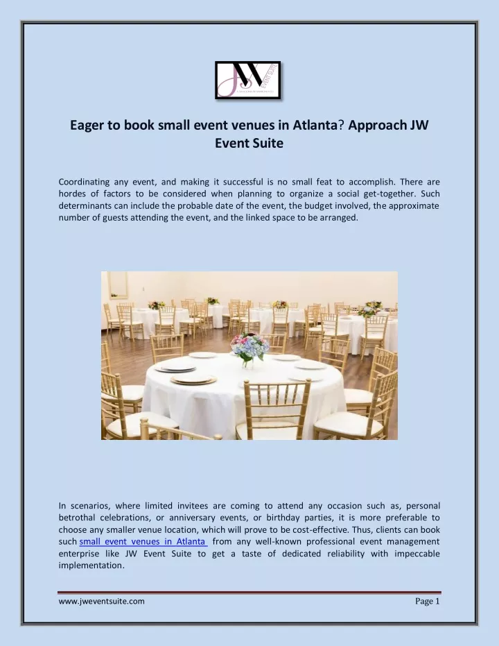 eager to book small event venues in atlanta