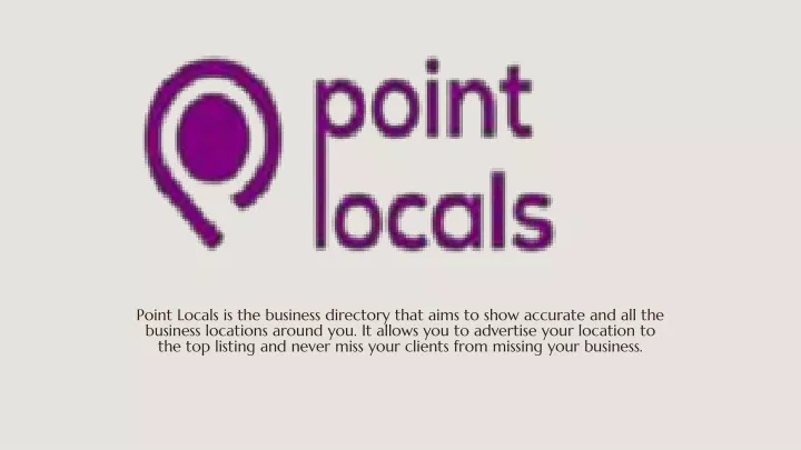 point locals is the business directory that aims