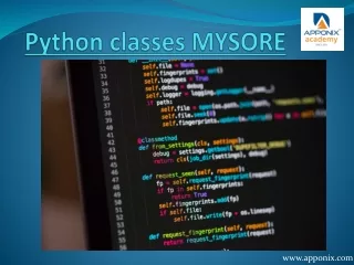 python classes mysore