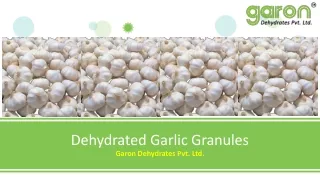 Dehydrated Garlic Granules by Garon Dehydrates Pvt. Ltd.