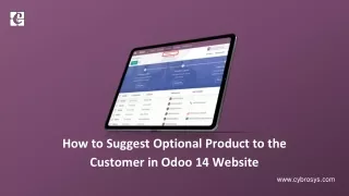 How to Suggest Optional Products to the Customer in Odoo 14 Website?