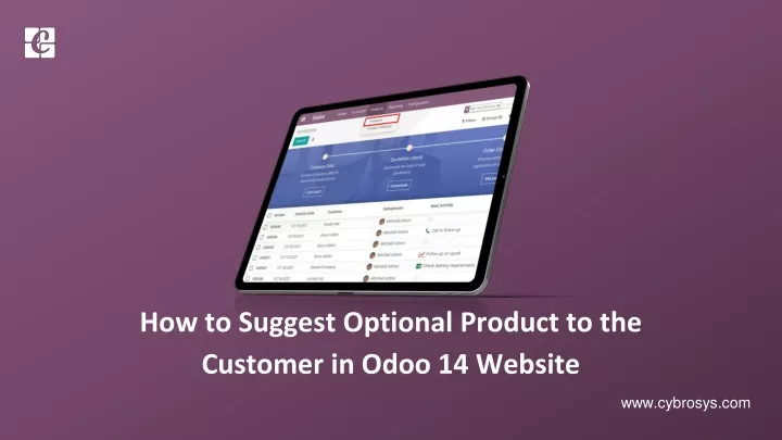 how to suggest optional product to the customer