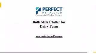 Order Bulk Milk Chiller for Dairy Farm Online