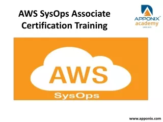 AWS SysOps Associate Certification Training PPT