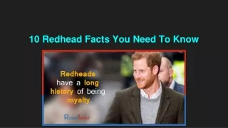 10 redhead facts you need to know
