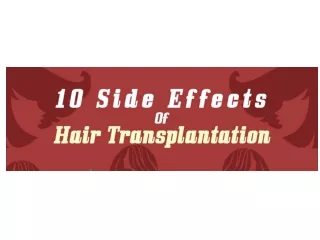 Side Effects of Hair Transplantation
