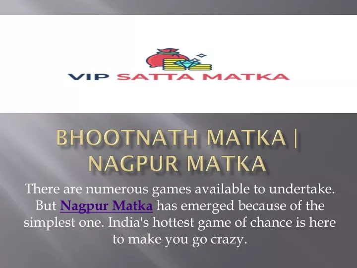 bhootnath matka nagpur matka