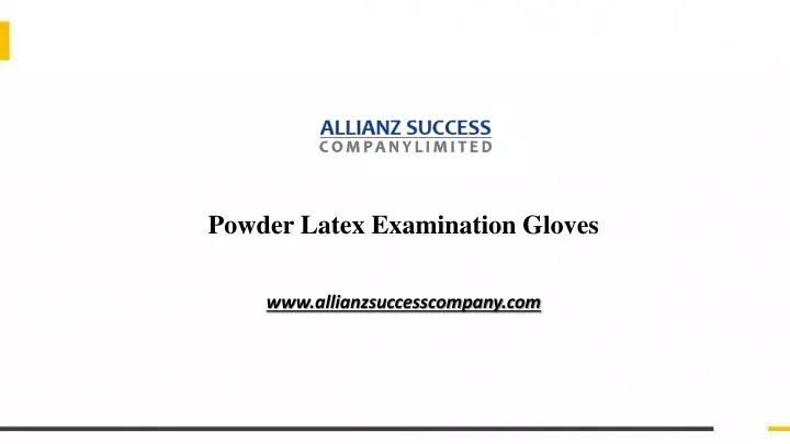 powder latex examination gloves
