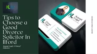 Tips to Choose a Good Divorce Solicitor In Ilford