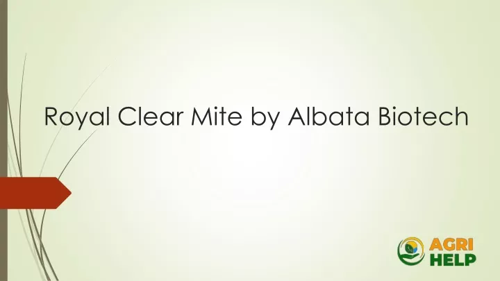 royal clear mite by albata biotech