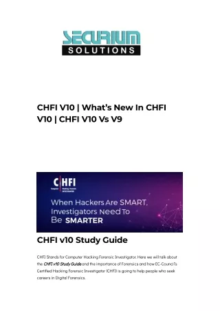 CHFI v10 Study Guide | CHFI v10