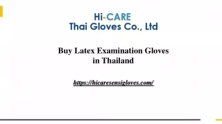 Buy Latex Examination Gloves in Thailand