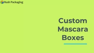 custom mascara boxes