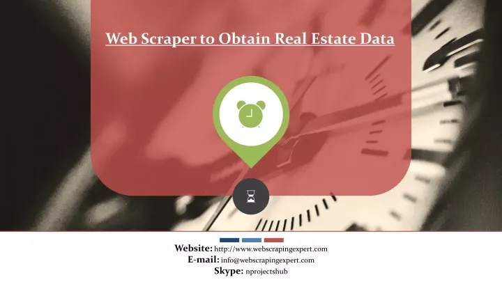 web scraper to obtain real estate data