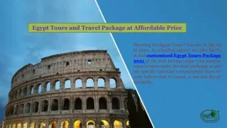 Egypt Tours and Travel Package at Affordable Price