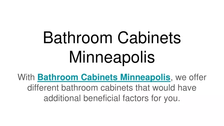 bathroom cabinets minneapolis