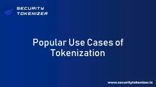 popular use cases of tokenization