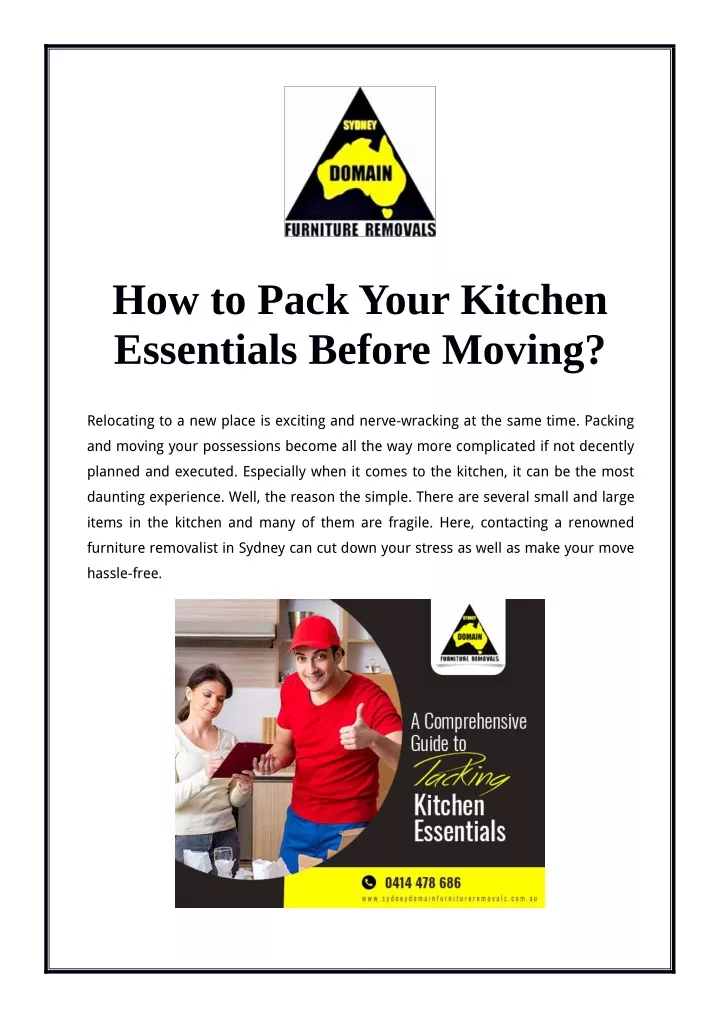 how to pack your kitchen essentials before moving