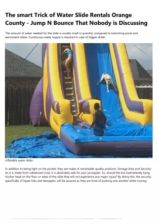The Ugly Truth About Inflatable Party Magic TX
