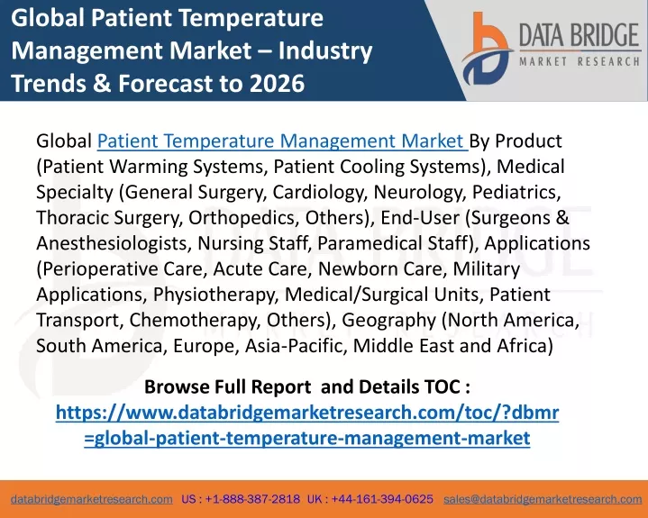 global patient temperature management market