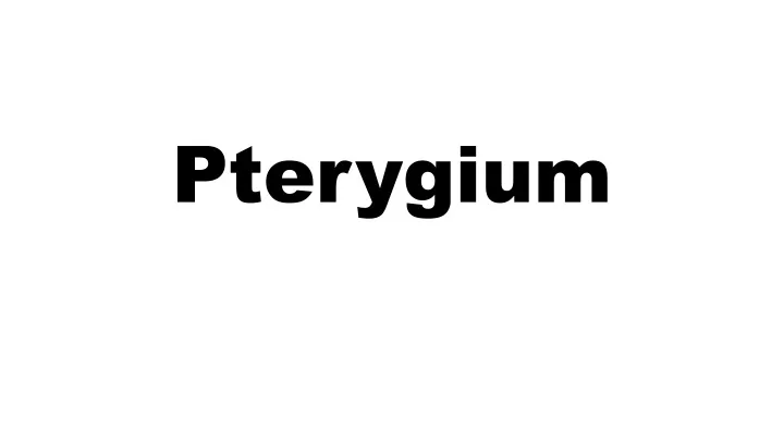 p terygium
